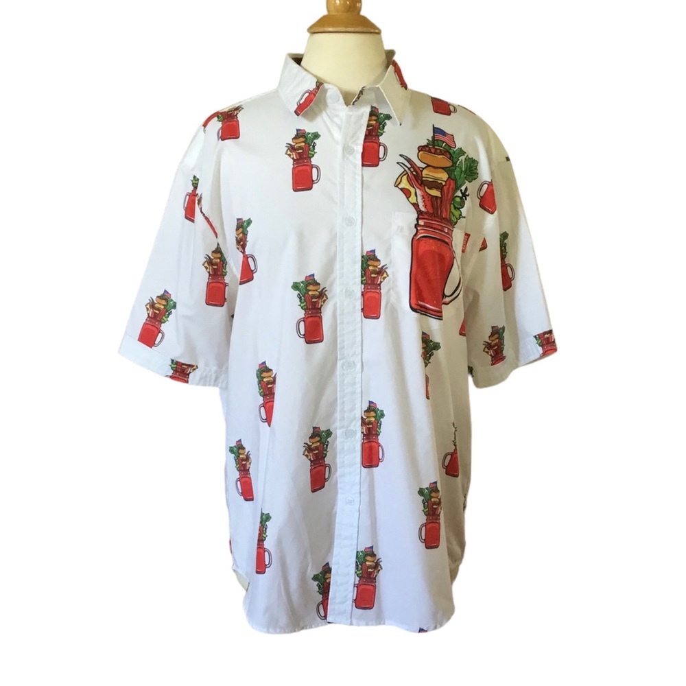 Rsvlts The Roosevelts Dare Mighty Things Bloody Mary Button Down Shirt
